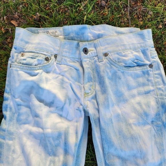 Dondup Dionis Jeans Made In Italy Bleached Stretch Pants Woman 26x33 Embroidered - Picture 4 of 12